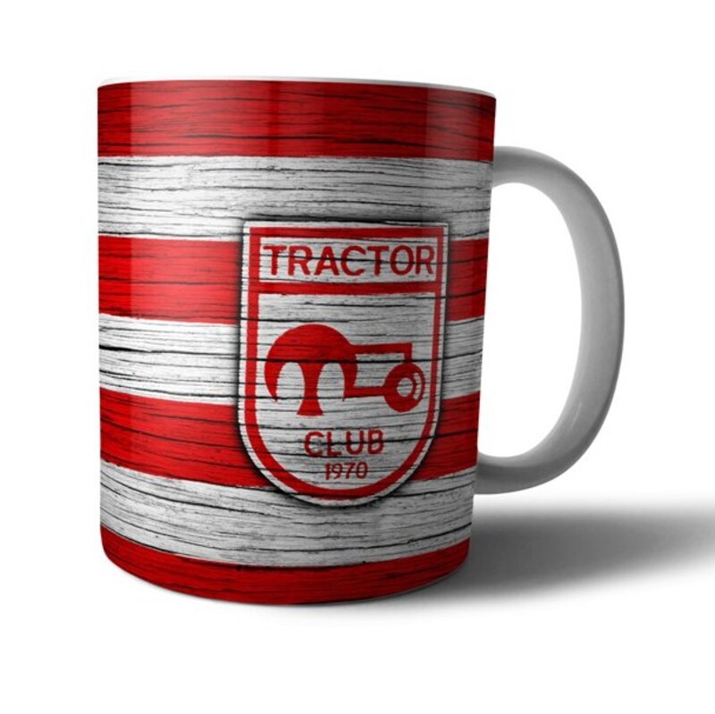 ماگ سرامیکی تیم فوتبال تراکتور آذربایجان تراختور  تبریز tractor  traxtor tabriz