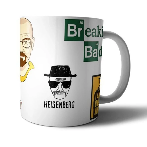 ماگ سرامیکی طرح گرافیکی بریکینگ بد یا افسار گسیخته breaking bad