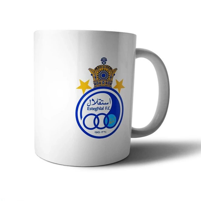 ماگ سرامیکی لوگو تیم استقلال تاج تهران لیگ برتر esteghlal Esteghlal