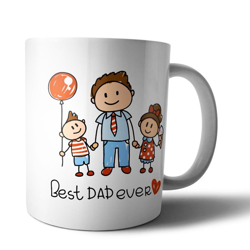 ماگ سرامیکی بهترین پدر دنیا مناسب برای هدیه روز مرد