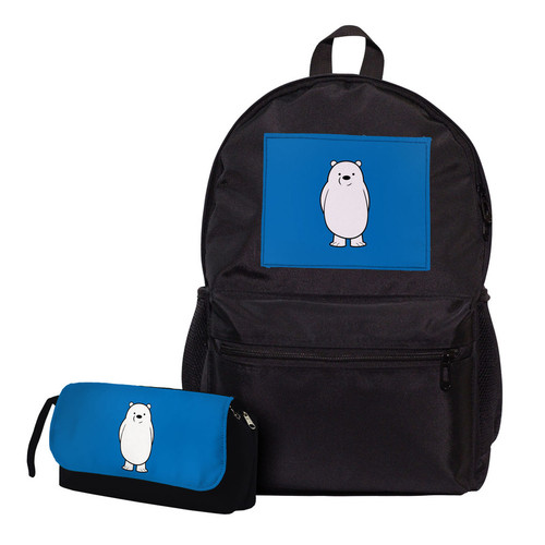 کوله پشتی مدل We Bare Bears به همراه جامدادی