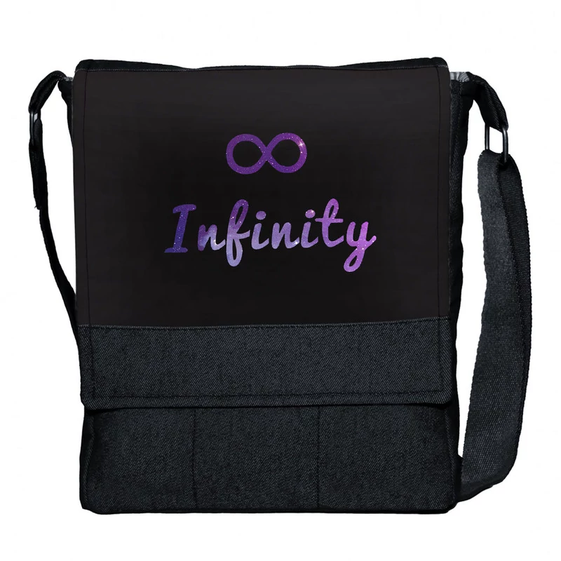 کیف دوشی دخترانه گالری چی چاپ طرح infinity کد 65754