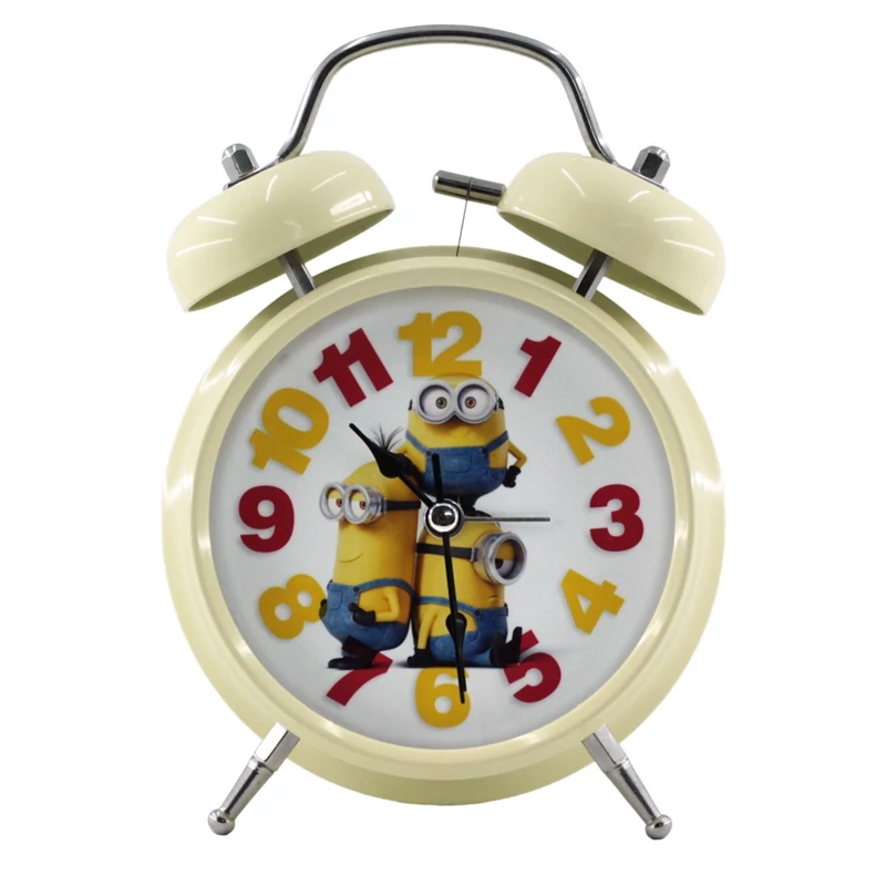 ساعت رومیزی زنگدار طرح انیمیشن مینیون ها کد Minions