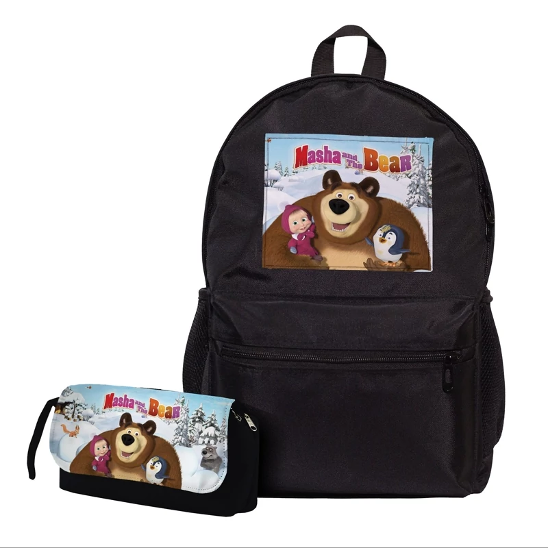 کوله پشتی و جامدادی کارتون ماشا  میشا و آقا خرسه Masha and the Bear