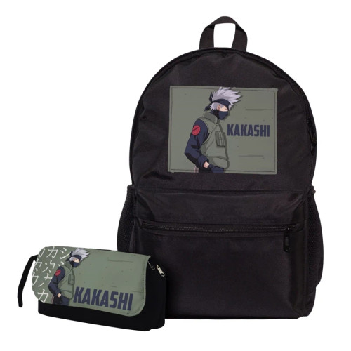 کوله پشتی و جامدادی کاکاشی هاتاکه طرح انیمه ناروتو Naruto Kakashi