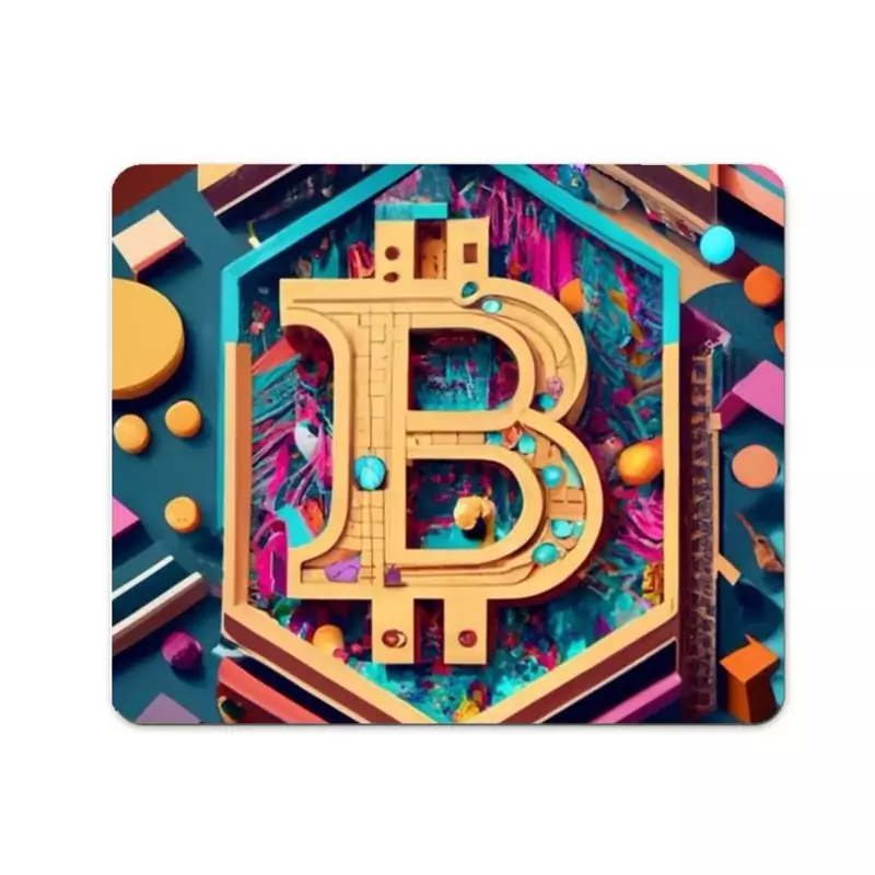 موس پد مدل طرح بیت کوین