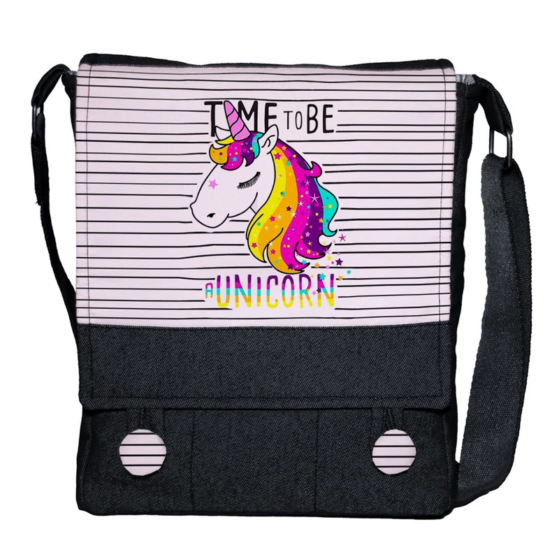 کیف رودوشی دخترانه چی چاپ مدل unicorn