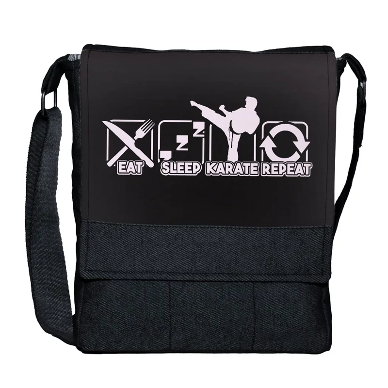 کیف رودوشی طرح رشته ورزشی کاراته karate
