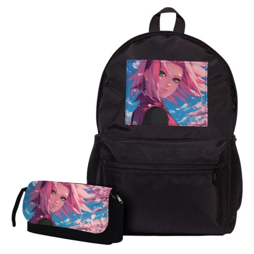 کوله پشتی و جامدادی انیمه ناروتو ساکورا هارونو Sakura Haruno