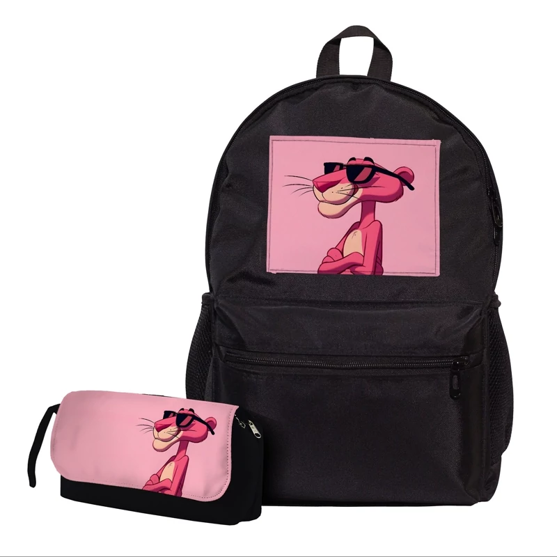 کوله پشتی و جامدادی طرح پلنگ صورتی The Pink Panther