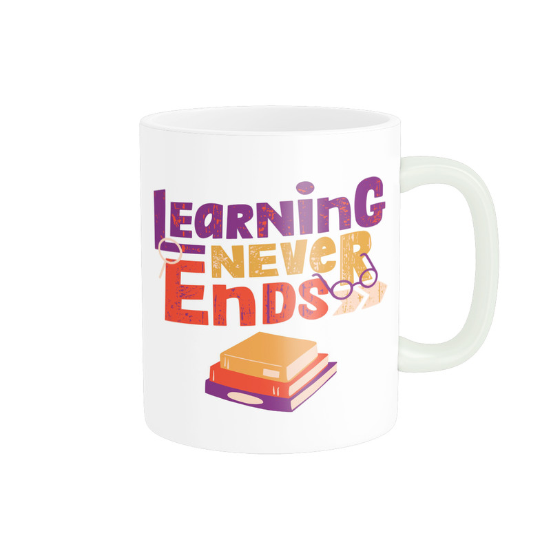 ماگ طرح LEARNING NEVER ENDS کد M59