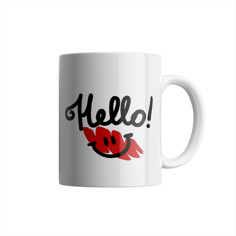 ماگ طرح سلام HELLO کد 2-A283