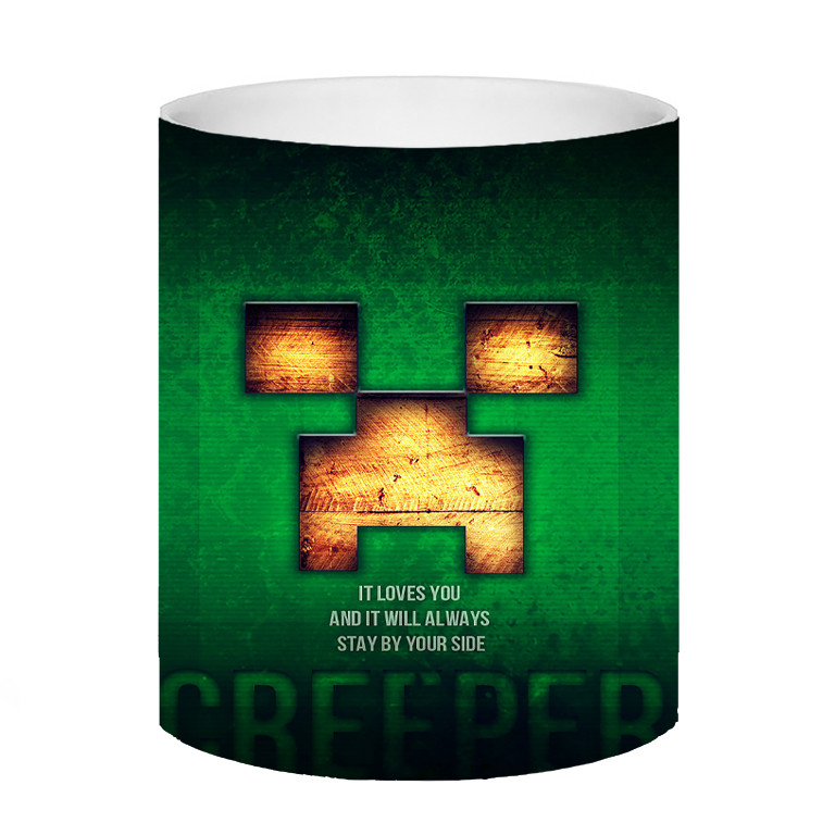 ماگ طرح creeper minecraft کد 450