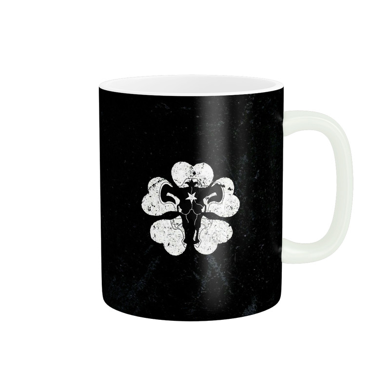 ماگ طرح انیمه شبدر سیاه black clover کد 104
