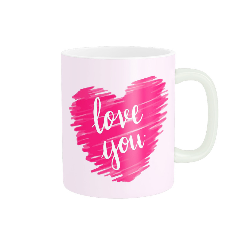 ماگ پاد آفرین طرح love قلبی کد 21