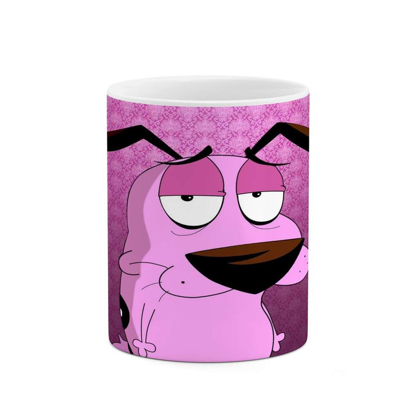 ماگ کاکتی مدل کارتون Courage The Cowardly Dog کد mgh22420