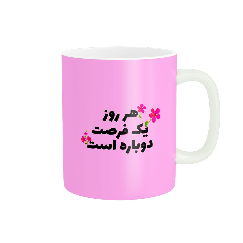 ماگ طرح انگیزشی مدل گل کد 678