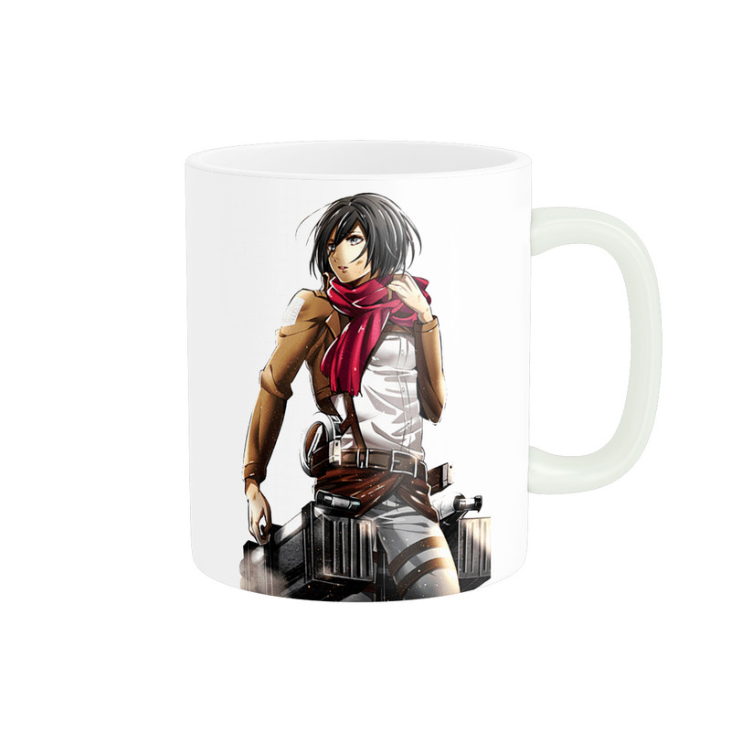 ماگ پادآفرین طرح انیمه اتک ان تایتان میکاسا Attack on Titan کد 0838