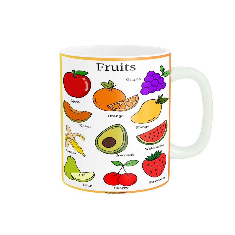 ماگ زیگورات مدل میوه ها کد 3433