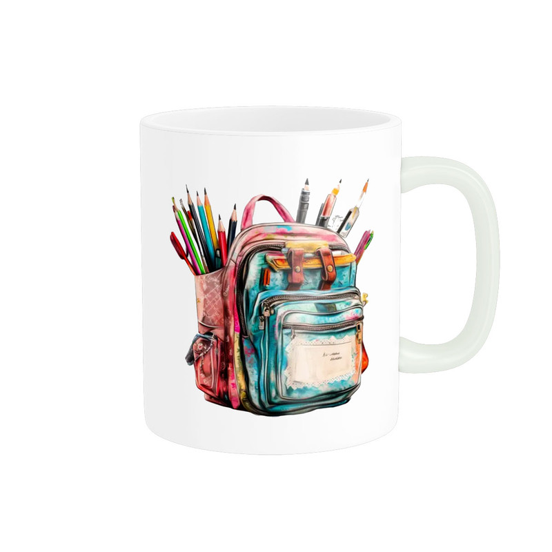 ماگ پادآفرین طرح کوله پشتی مدرسه کد 1541