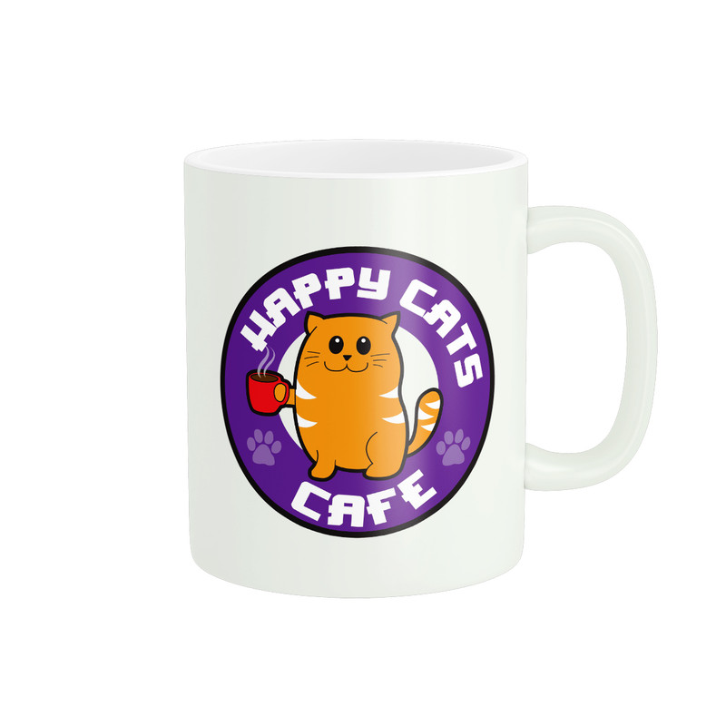 ماگ طرح Cats Cafe کد 217