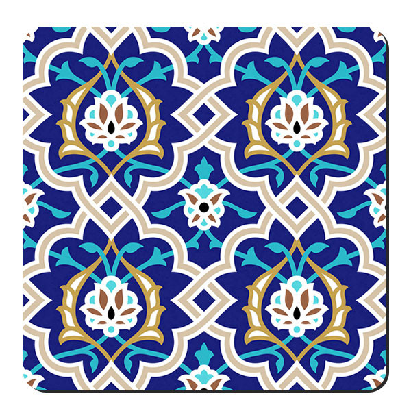 زیر لیوانی طرح کاشیکاری سنتی کد nzl71