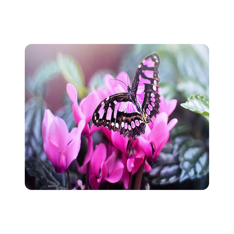 ماوس پد طرح پروانه و گل مدل T8092