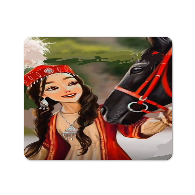 ماوس پد مدل دختر اسب سوار کد 140
