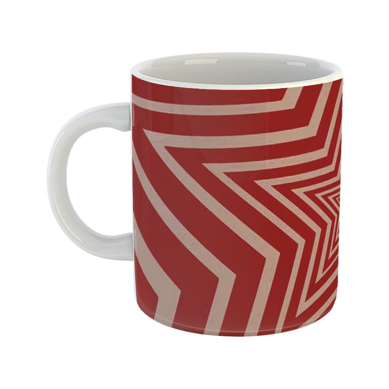 ماگ هومر ماگ طرح ستاره مدل 3D RED