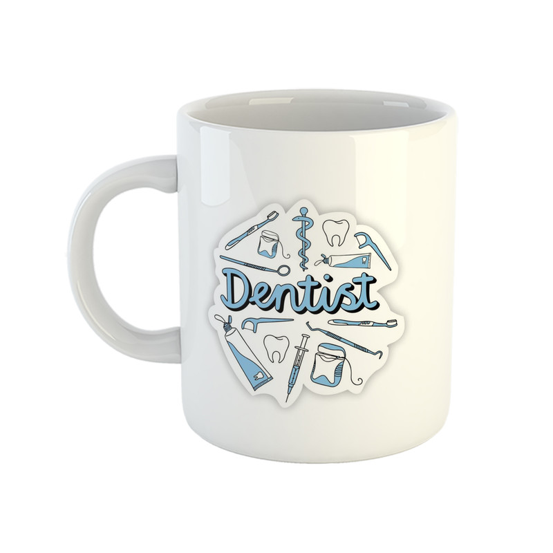 ماگ هومر ماگ مدل دندانپزشک طرح dentist