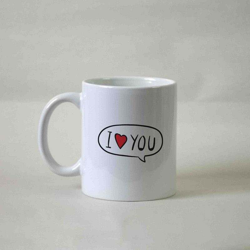 ماگ آنسیات طرح I Love You کد 001