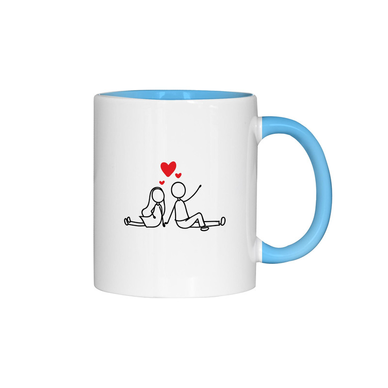 ماگ ژالینو طرح عاشقانه کد 001