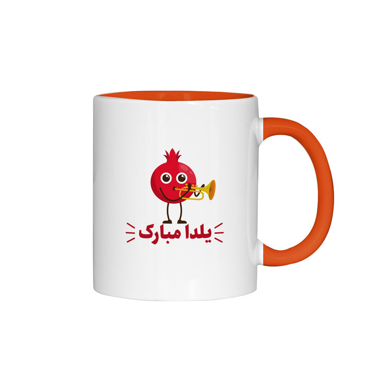 ماگ ژالینو طرح شب یلدا مبارک کد 001