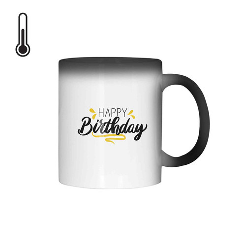 ماگ حرارتی ژالینو طرح Happy Birthday کد 001