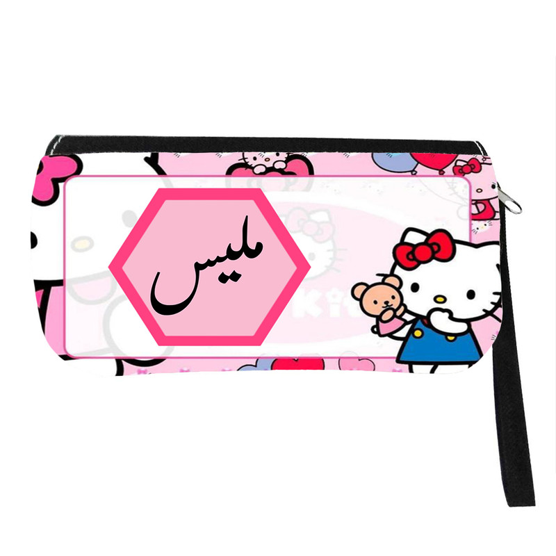 جامدادی پاد آفرین مدل فانتزی طرح کارتونی کیتی دخترانه اسم ملیس کد 484