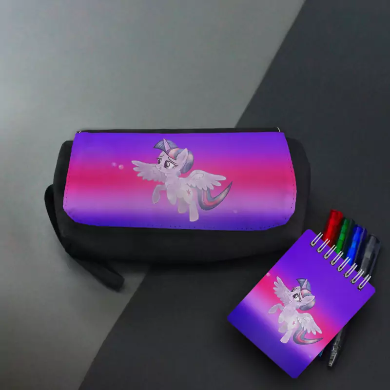 جامدادی و دفترچه طرح کودکانه اسب تکشاخ Unicorn
