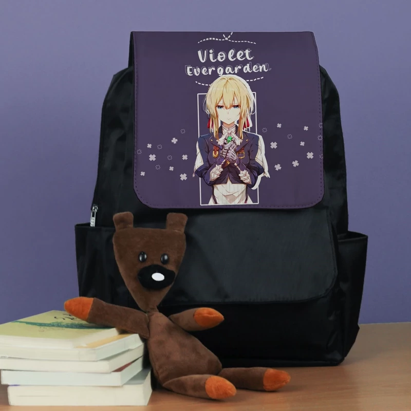 کوله پشتی مدرسه طرح انیمه وایولت اورگاردن Violet Evergarden
