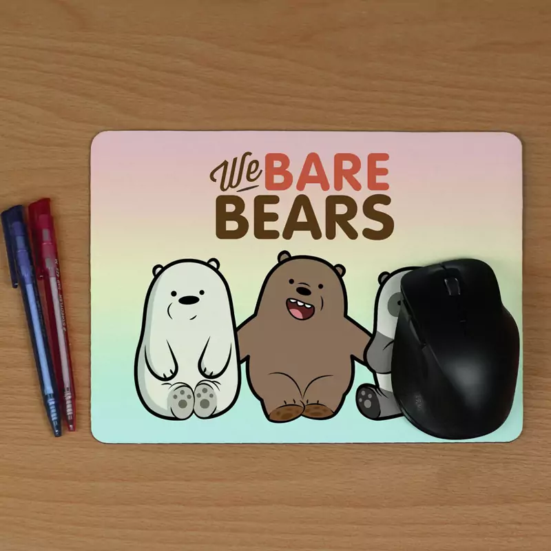 موس پد طرح انیمیشن خرس های کله فندقی بچول We Bare Bears