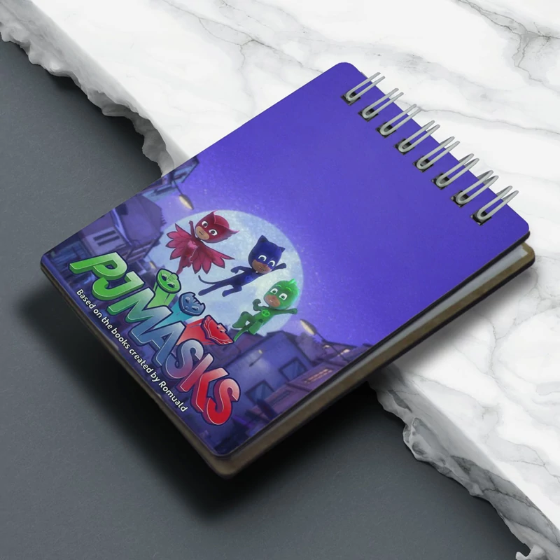 دفترچه طرح بچگانه کارتون شب نقاب ها PJ masks