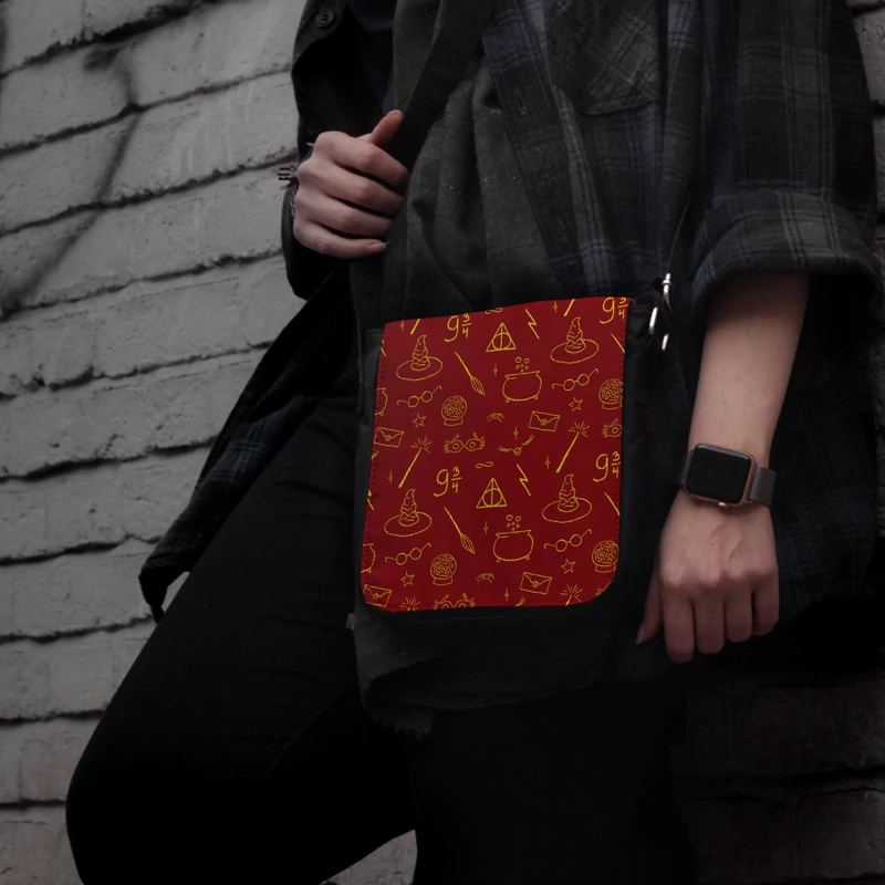 کیف دوشی طرح هری پاتر گریفیندور هاگوارتز harry potter hogwarts gryffindor
