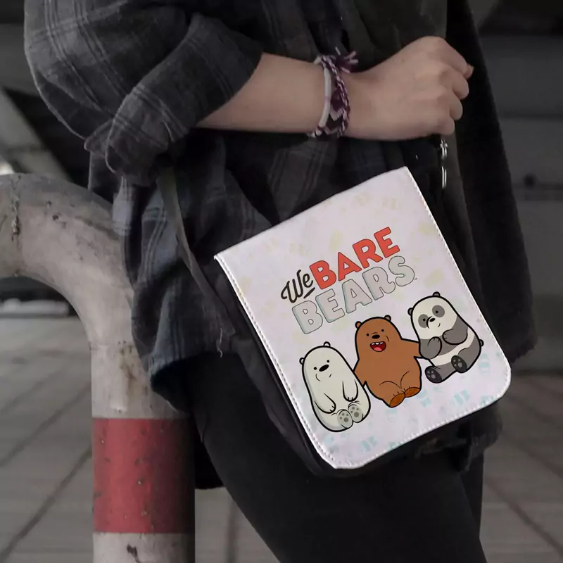کیف دوشی طرح انیمیشن خرس های بچول کله فندقی We Bare Bears