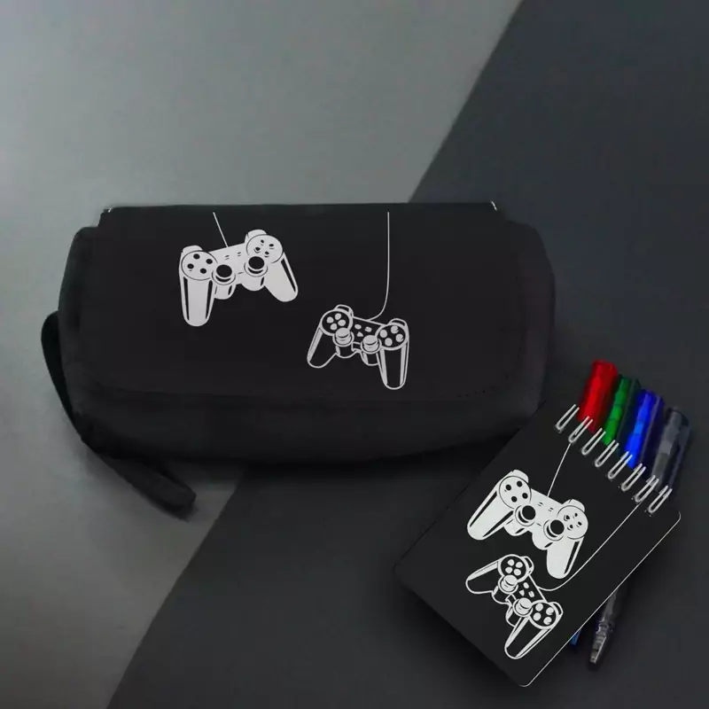 جامدادی و دفترچه طرح کنسول بازی گیمینگ گیمر Gamer game