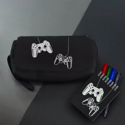 جامدادی و دفترچه طرح کنسول بازی گیمینگ گیمر Gamer game