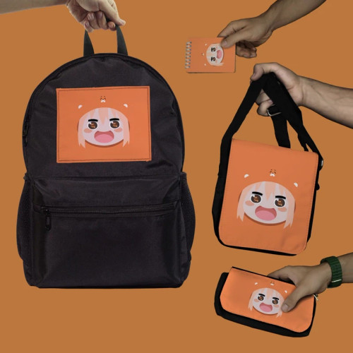 ست دانش آموزی انیمه اومارو چان Himouto Umaru chan شامل کوله و جامدادی و دفترچه و کیف دوشی