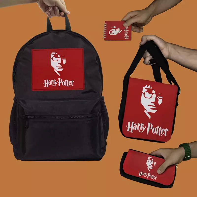 ست دانش آموزی هری پاتر harry potter شامل کوله و جامدادی و دفترچه و کیف دوشی