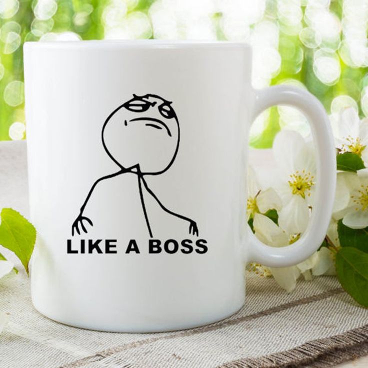 لیوان ماگ سرامیکی طرح مثل یک رئیس مناسب روز مرد like a boss